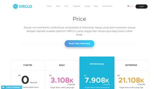 
                            10. Pricing | Buat Toko Online Dengan Mudah Menggunakan Jasa SIRCLO
