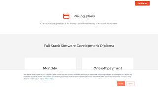 
                            7. Pricing - Code Institute