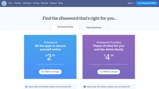 
                            5. Pricing & free trial | 1Password