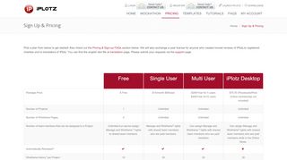 
                            8. Pricing - iPlotz: wireframing, mockups and prototyping for websites ...