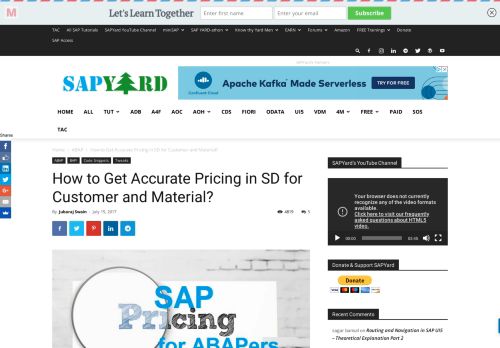 
                            13. Pricing Logic for Customer and Material in SAP SD. | - SAPYard