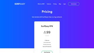 
                            3. Pricing Page | SurfEasy Ultra fast, no-log VPN for Android, iOS, Mac ...