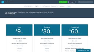 
                            5. Pricing Plans for Small Business Accounting | Xero US