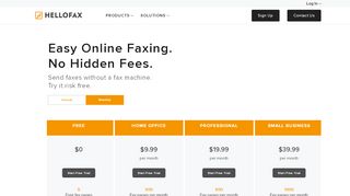 
                            9. Pricing - Sign, edit, and fax documents online | HelloFax