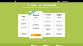 
                            2. Pricing & Sign–Up - Typepad