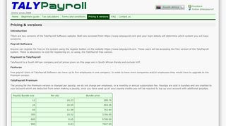 
                            3. Pricing & versions - Online payroll Software | Free Online Payroll ...