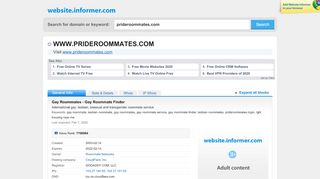 
                            6. prideroommates.com at WI. Gay Roommates - Gay Roommate Finder