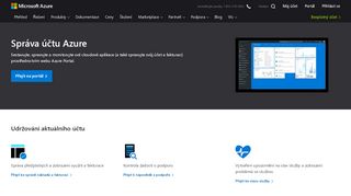
                            1. Přihlášení k Azure – účet a fakturace | Microsoft Azure