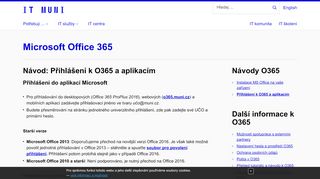 
                            7. Přihlášení k O365 a aplikacím | IT služby Masarykovy univerzity