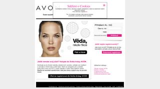 
                            2. Přihlášení pro AL / AG - Avon Cosmetics