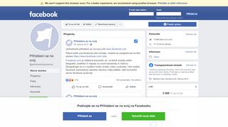 
                            3. Přihlášení se na svůj - Hlavní stránka | Facebook