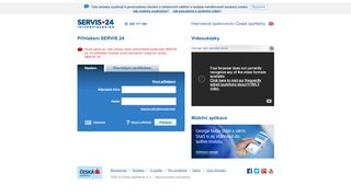 
                            5. Přihlášení SERVIS 24 | Česká spořitelna