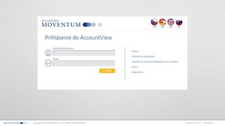 
                            3. Prihlásenie do AccountView - Moventum AccountView