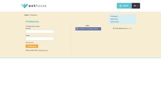 
                            1. Prihlásenie - WebHouse logo