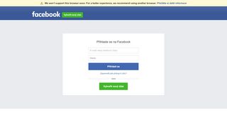 
                            1. Přihlásit se k Facebooku | Facebook