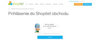 
                            5. Prihláste sa do svojho obchodu od Shoptet - Shoptet.sk