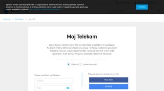 
                            8. Prijava na Moj Telekom - Moj Telekom - Telekom Slovenije