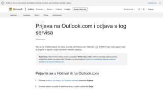 
                            6. Prijava na Outlook.com i odjava s tog servisa - Outlook - Office Support