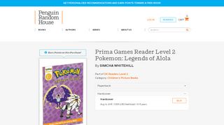 
                            9. Prima Games Reader Level 2 Pokemon: Legends of Alola by Simcha ...