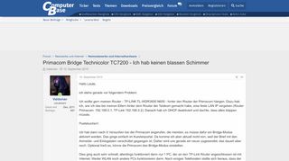 
                            13. Primacom Bridge Technicolor TC7200 - Ich hab keinen blassen ...