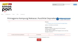 
                            12. Primagama Kampung Makasar, Pusdiklat ... - SimasPoin Website