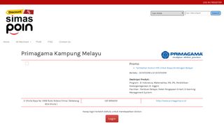 
                            10. Primagama Kampung Melayu - SimasPoin Website