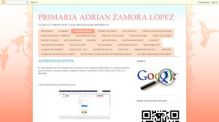 
                            11. PRIMARIA ADRIAN ZAMORA LOPEZ: ADMINISTRATIVOS
