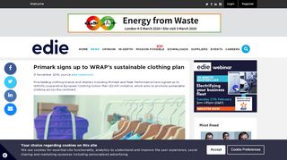 
                            10. Primark signs up to WRAP's sustainable clothing plan - Edie.net
