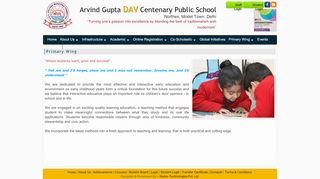 
                            5. Primary Wing - Welcome :: AGDAV Centenary Public School Powered ...