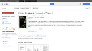 
                            4. Primate Ecology and Conservation: