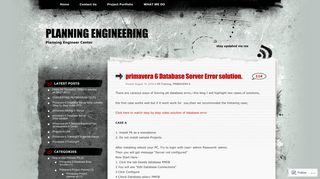 
                            11. primavera 6 Database Server Error solution. | Planning Engineering
