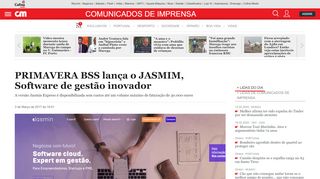 
                            6. PRIMAVERA BSS lança o JASMIM, Software de gestão inovador ...