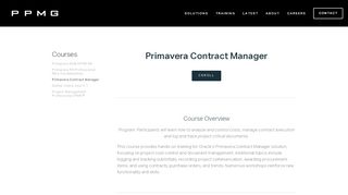 
                            6. Primavera Contract Manager — PPMG