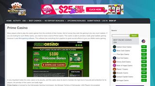 
                            4. Prime Casino - No deposit bonus Blog
