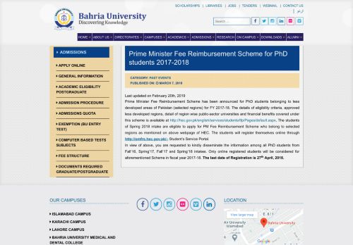 
                            11. Prime Minister Fee Reimbursement Scheme for PhD ...
