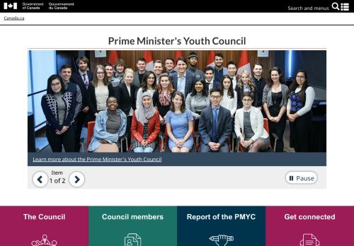 
                            11. Prime Minister's Youth Council - Canada.ca - Government of Canada