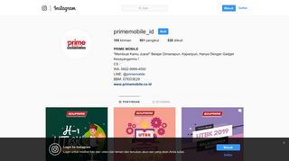
                            9. PRIME MOBILE (@primemobile_id) • Foto dan video Instagram