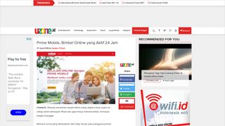 
                            10. Prime Mobile, Bimbel Online yang Aktif 24 Jam - Uzone