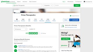 
                            6. Prime Therapeutics Employee Benefits and Perks | Glassdoor