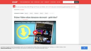 
                            12. Prime Video ohne Amazon-Account - geht das? - CHIP