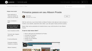 
                            5. Primeiros passos em seu Alboom Pro Site – Central de Ajuda Alboom
