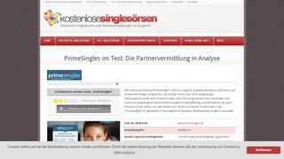
                            6. PrimeSingles im Test: Die Partnervermittlung in Analyse