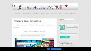 
                            4. Primeslots Casino - 110 Freispiele und €600 Willkommmen Bonus