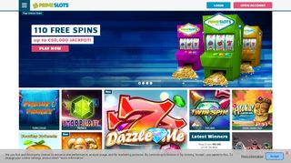 
                            10. PrimeSlots: Online Slots & Casino Games - 110 Bonus Spins