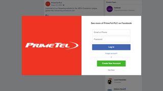 
                            5. PrimeTel PLC - Launched a Live Streaming website for the... | Facebook