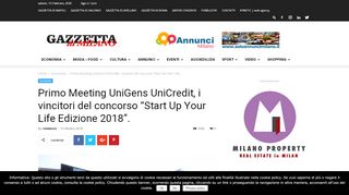 
                            10. Primo Meeting UniGens UniCredit, i vincitori del concorso “Start Up ...