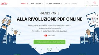 
                            6. Primo Software PDF Online in Assoluto | Soda PDF Anywhere