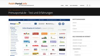 
                            6. Primusportal.de - Test und Erfahrungen - Paid4-Portal.info