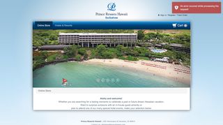 
                            10. Prince Resorts Hawaii Web Shopping Site