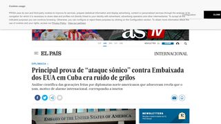 
                            11. Principal prova de “ataque sônico” contra Embaixada ... - El País Brasil